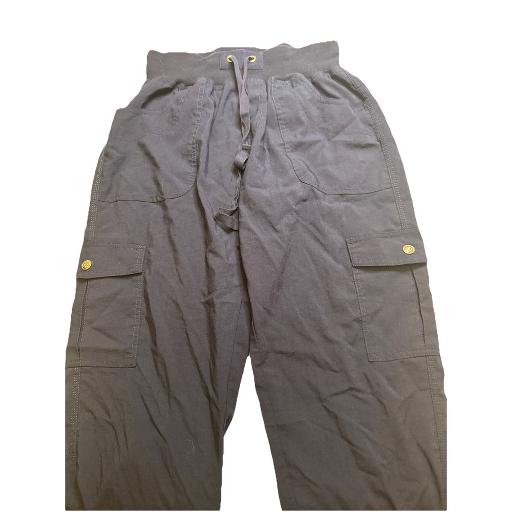 MoFiz‎ Mens Navy Blue Cargo Jogger Pants Drawstring Elastic Waist MF2016 Size M